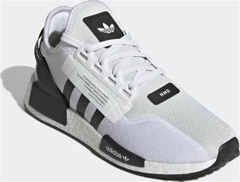 adidas NMD R1 V2 Weiß Schwarz Streifen Herren – GX6368 – 